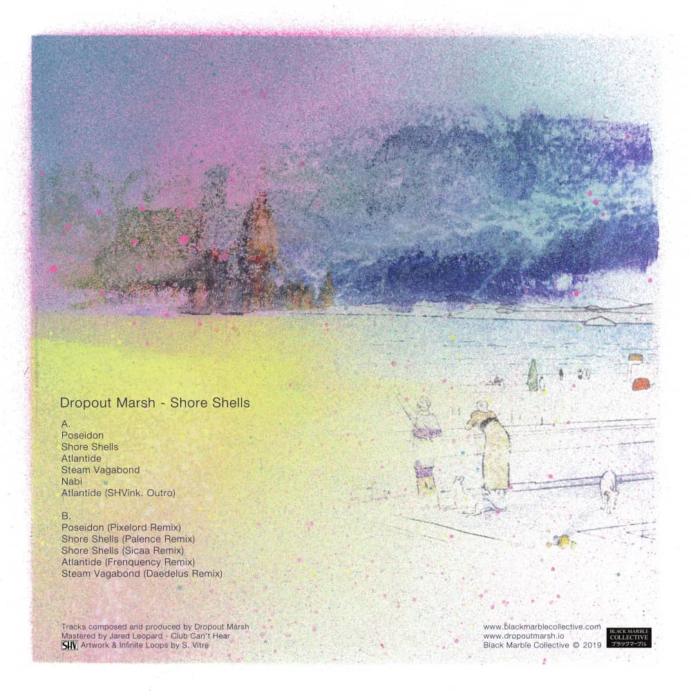 Album Vinyle 'DropoutMarsh -  Shore Shells' - Cover verso